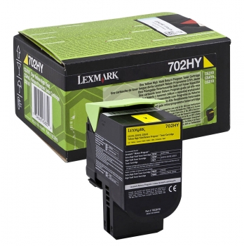 Original Tonerkartusche -  Lexmark 70C2HY0 ( 702HY ) Yellow