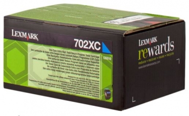 Original Tonerkartusche -  Lexmark 70C2XC0 ( 702XC ) Cyan