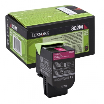 Original Tonerkartusche -  Lexmark 80C20M0 ( 802M ) Magenta