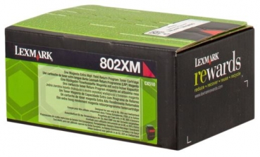 Original Tonerkartusche -  Lexmark 80C2XM0 ( 802XM ) Magenta