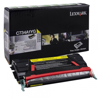 Original Tonerkartusche -  Lexmark C734A1YG Yellow