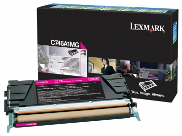 Original Tonerkartusche -  Lexmark C746A1MG Magenta