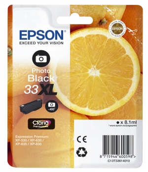 Original Tintenpatrone  -  Epson T33 XL Photo Black