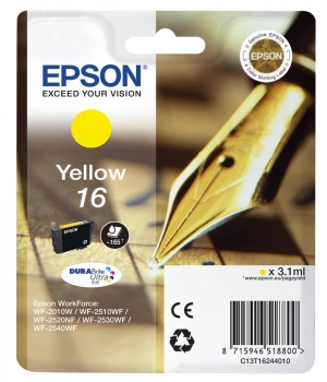 Original Tintenpatrone  -  Epson T16 Yellow