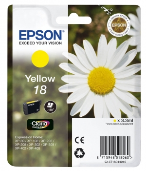 Original Tintenpatrone  -  Epson T18 Yellow