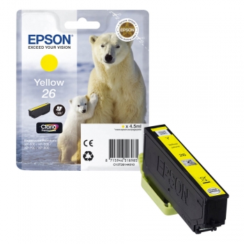 Original Tintenpatrone  -  Epson T26 Yellow