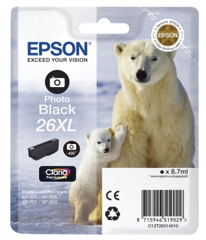 Original Tintenpatrone  -  Epson T26XL Photo Black